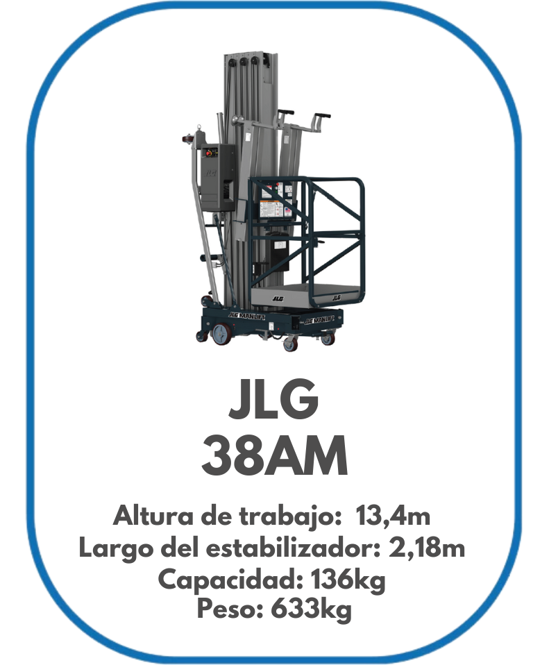 MÁSTIL TELESCÓPICO JLG 38AM
